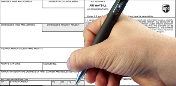 Ups Air Waybill Form